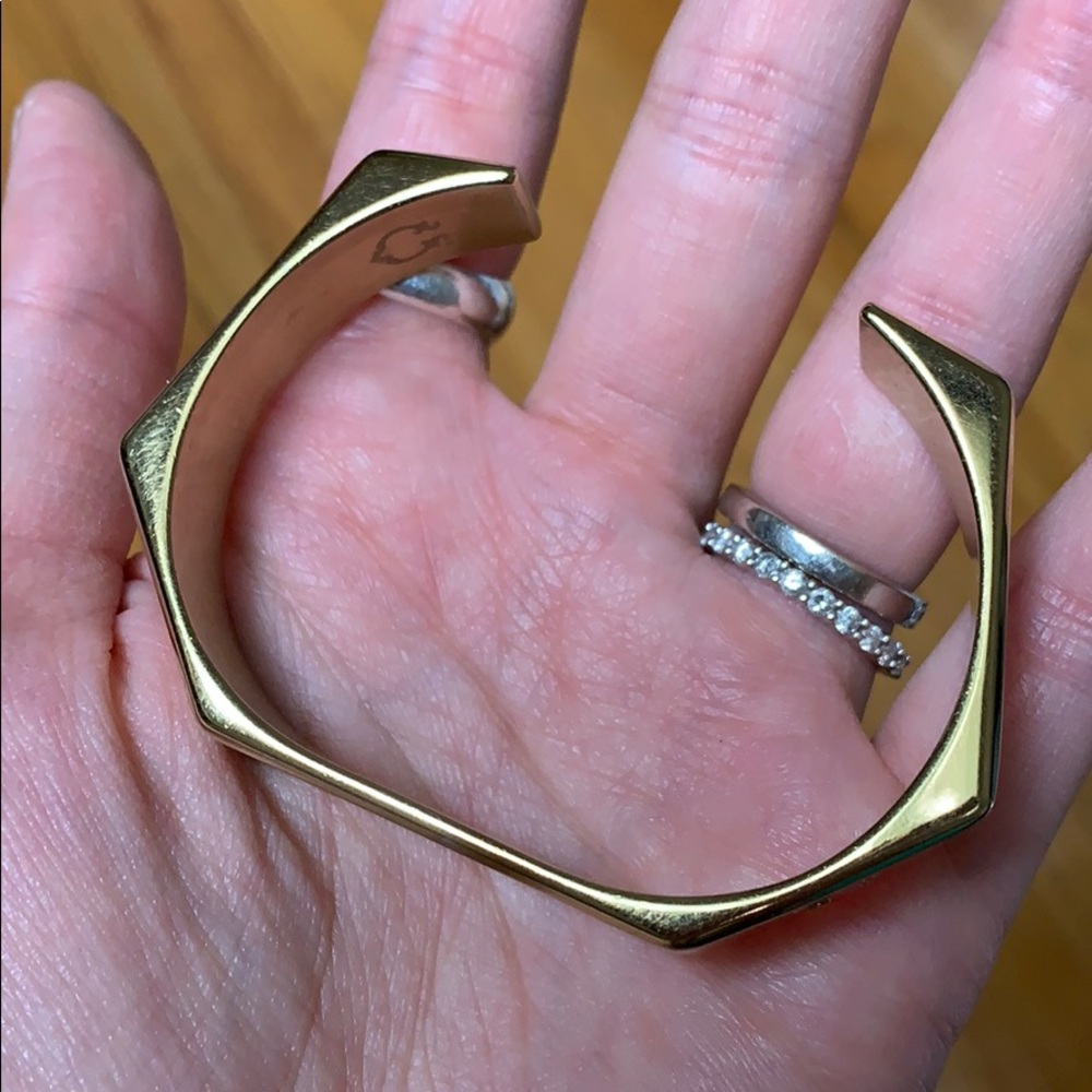 C Wonder E Initial Geo Stackable Bangle - image 3